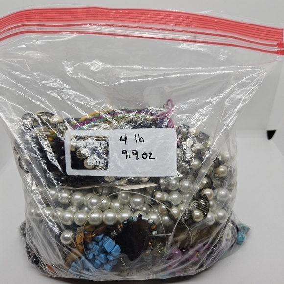 4.6 lb DIY repurpose upcycle crafting jewelry lot DO NOT BUNDLE - Picture 1 of 4